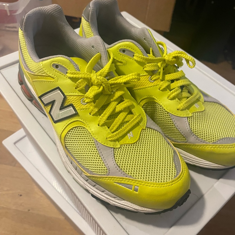 New Balance 2002R running shoes, yellow